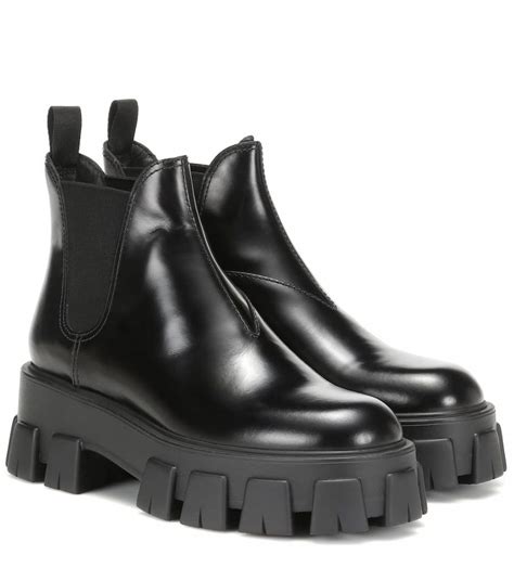 prada leather chelsea boot streeet style|Prada Chelsea boots suede.